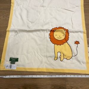 🦁HP🦁 NWT Barneys New York Amber Hagen 100% Cashmere Baby Blanket Lion